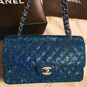 Authentic Chanel Iridescent Blue Bag 🚫Trade